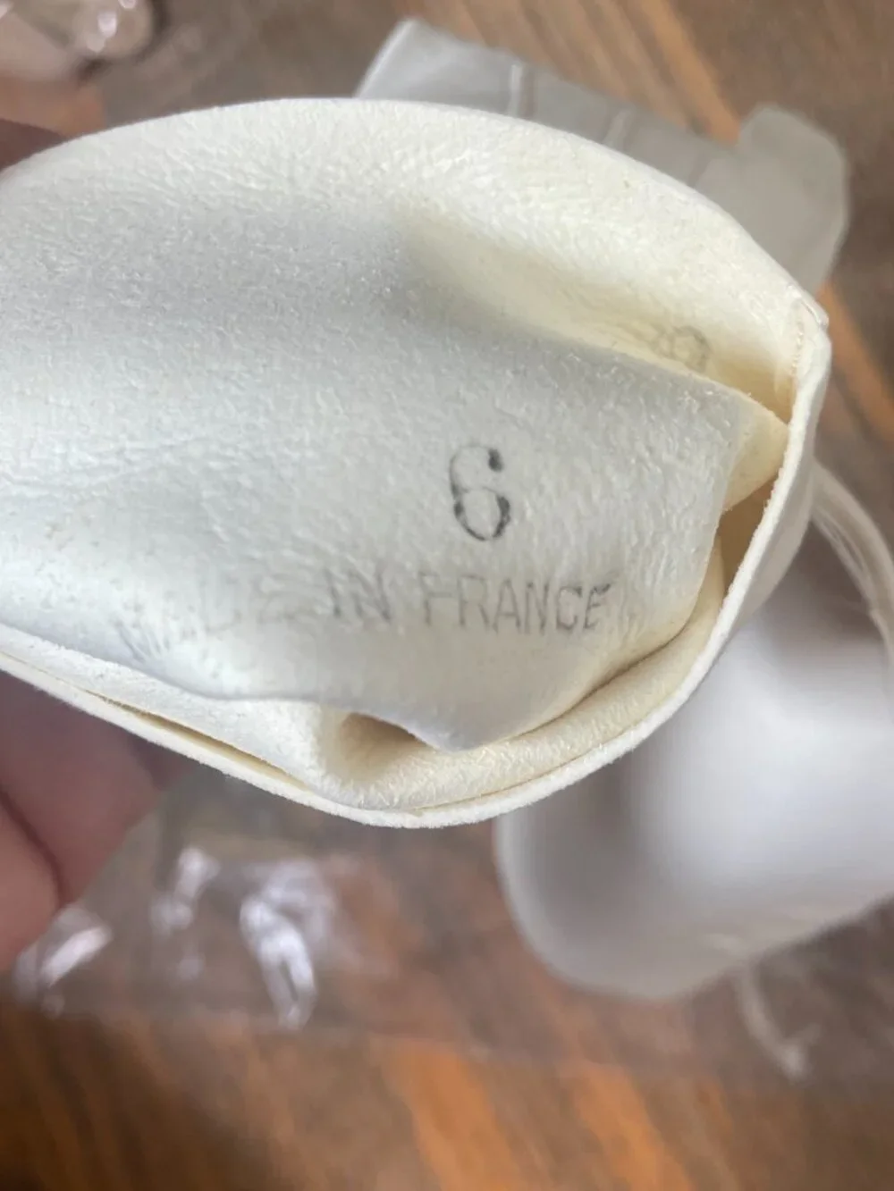 Vintage Kislav Gloves Suede Ivory Size 6 11